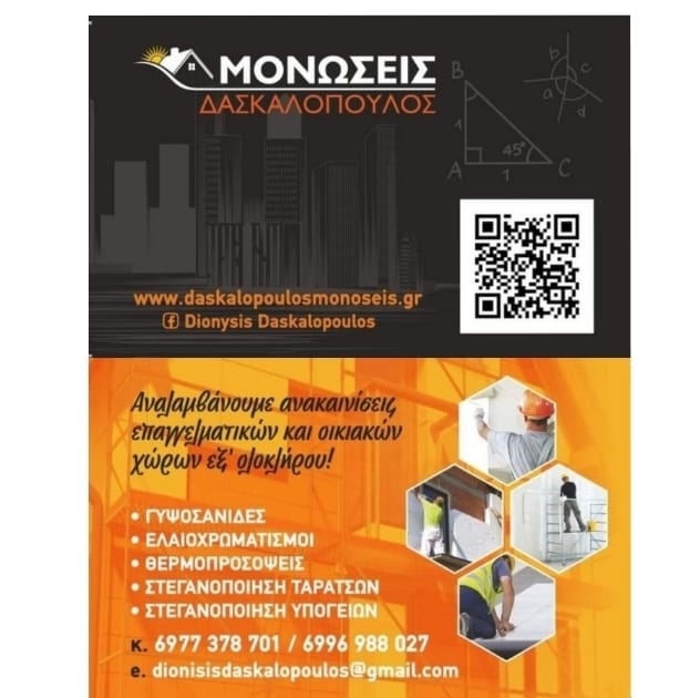 ΜΟΝΩΣΕΙΣ ΔΑΣΚΑΛΟΠΟΥΛΟΣ ΕΛΑΙΟΧΡΩΜΑΤΙΣΜΟΙ ΑΝΑΚΑΙΝΙΣΕΙΣ ΒΡΟΝΤΟΥ ΚΑΤΕΡΙΝΗ ΠΙΕΡΙΑ
